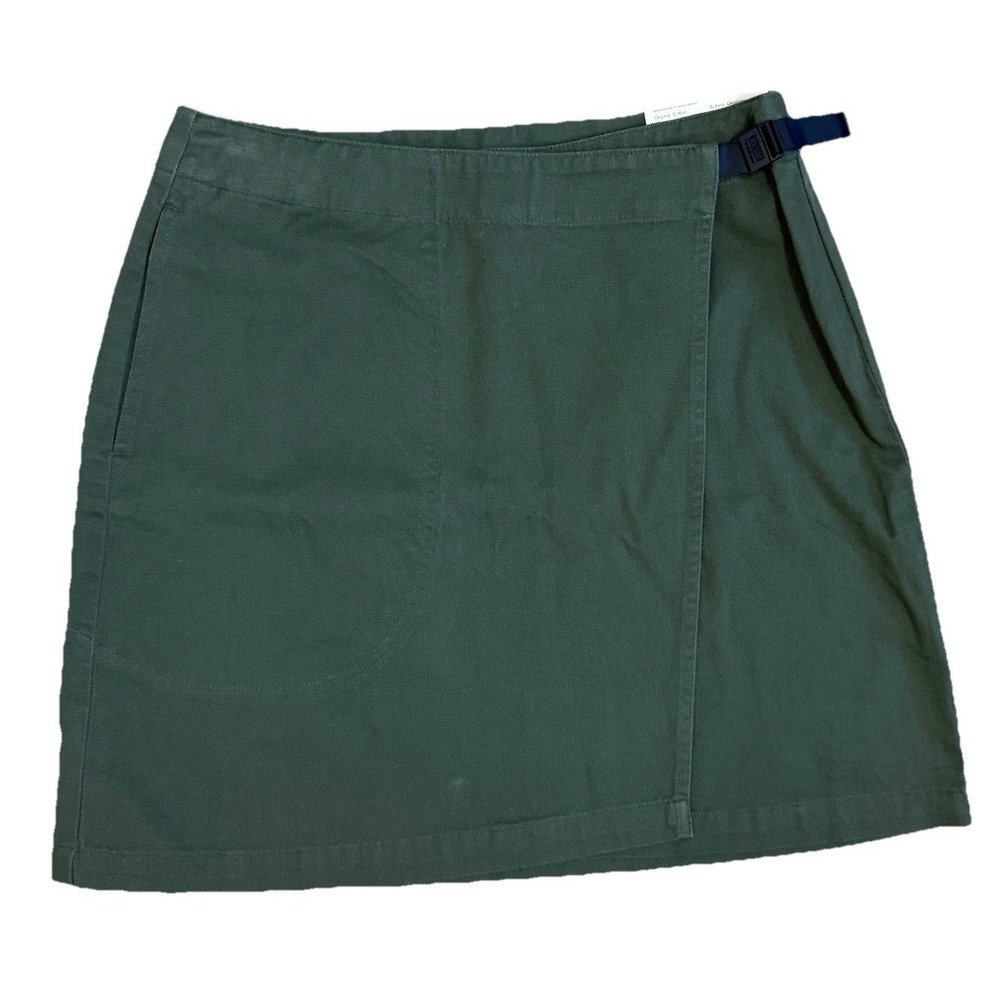 NWT Patagonia Green Wrap Skirt Womens 12 Preppy Outdoor Gorpcore Retro 90s Y2K